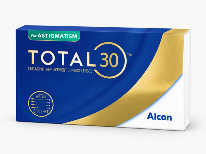 Alcon TOTAL30 mesečna torična kontaktna sočiva za astigmatizam, pakovanje od 3 sočiva